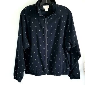 EP Pro navy satin zip jacket golf